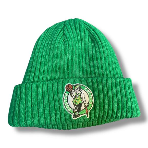 New Era Boston Celtics Knit Beanie Hat Cap Cuff Pom Lined Wool NBA Basketball - Picture 12 of 13